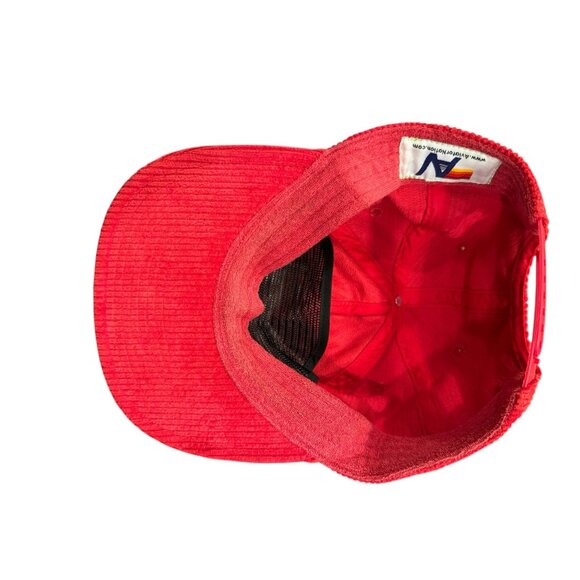 Aviator Nation vintage lightning bolt corduroy SnapBack-red hat‎ main image 5